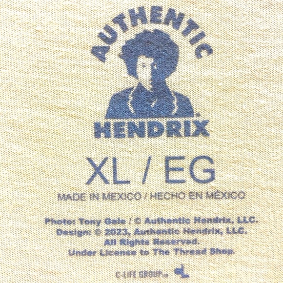 The Jimi Hendrix Experience Graphic T-Shirt - Size Extra Large XL - NWT - Picture 3 of 3